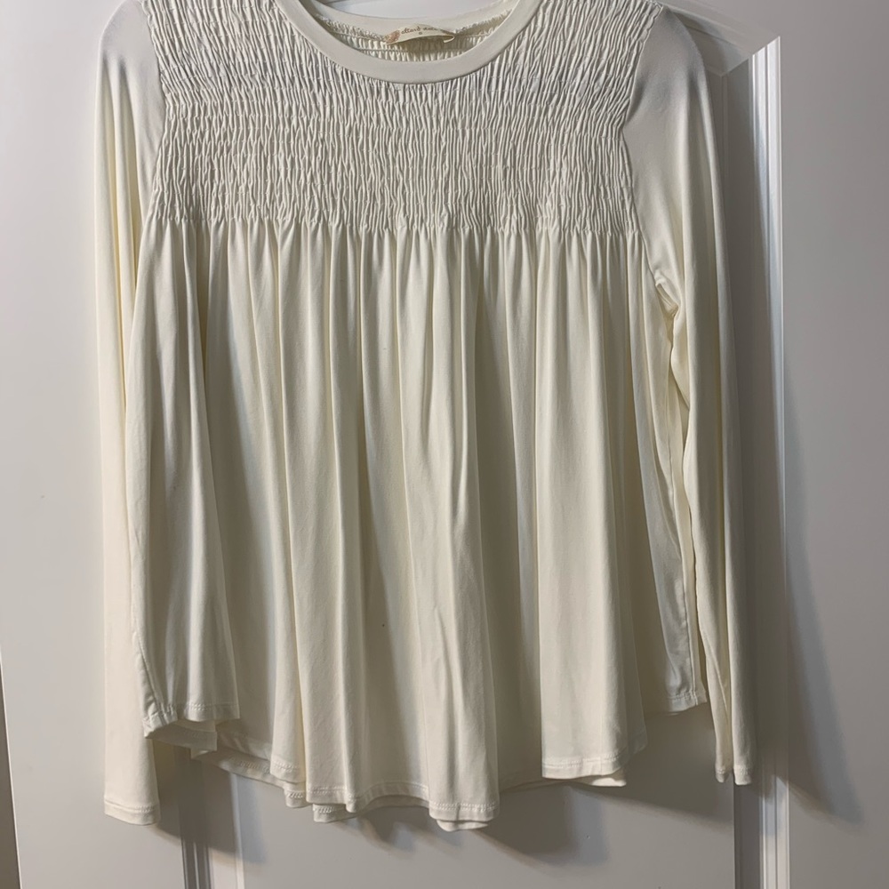 Altered state creamish White long sleeve shirt